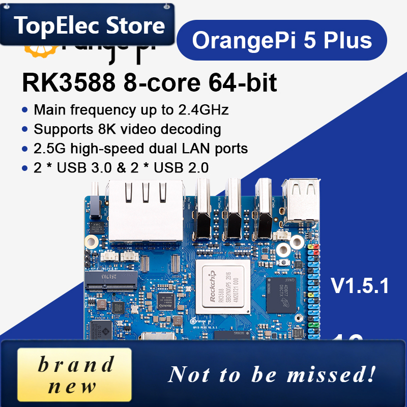 Orange Pi 5 Plus 16Gb - TopElec Orange Pi 5 Plus 16GB
