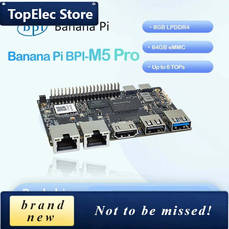 Banana Pi Bpi-M5 - Scheda di sviluppo SBC TopElec Banana