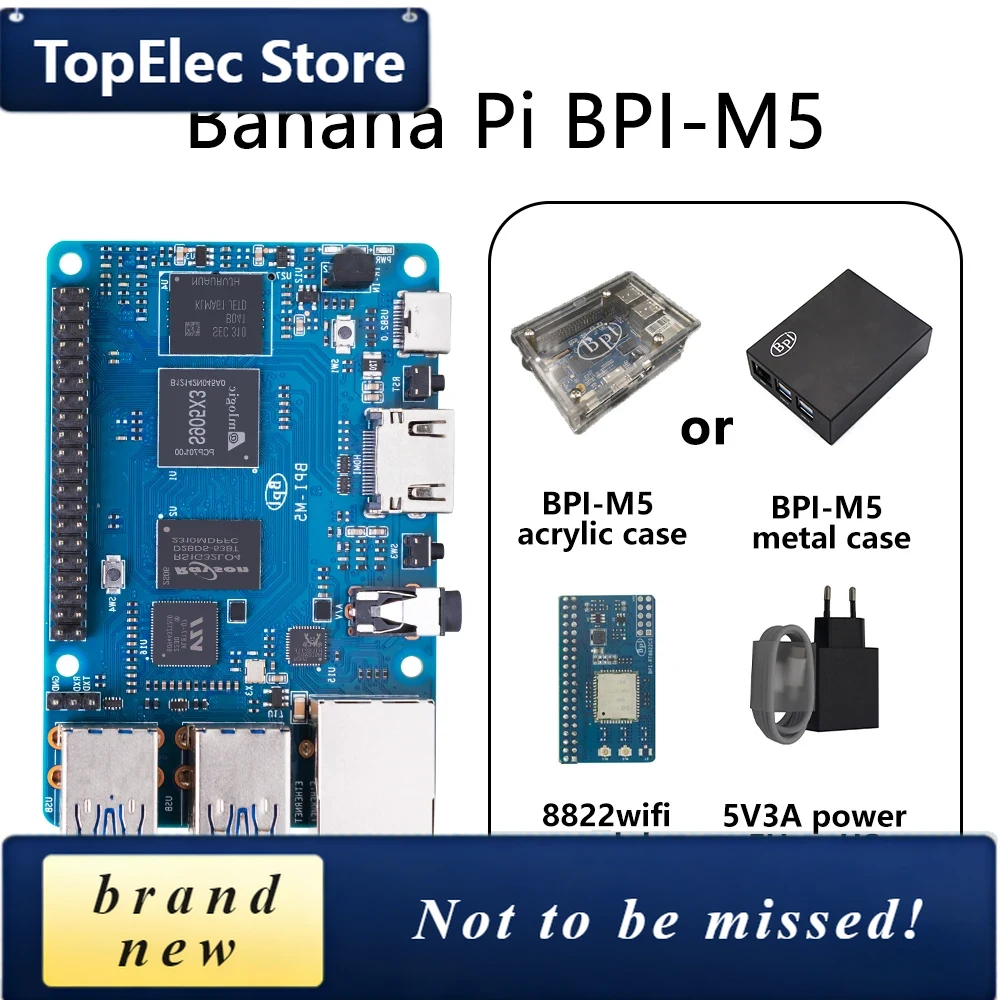 Banana Pi Bpi-M5 - TopElec Banana PI BPI-M5 SET con