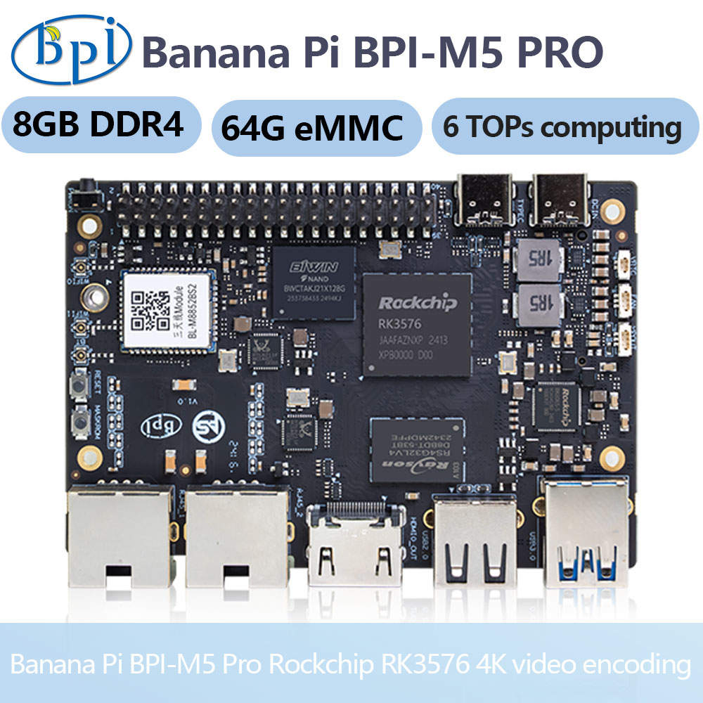 Banana Pi Bpi-m5 Pro Rockchip  - Banana Pi Bpi-M5 recensione e prezzo